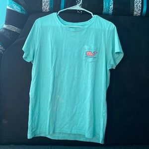 Teal vinyard vines tee